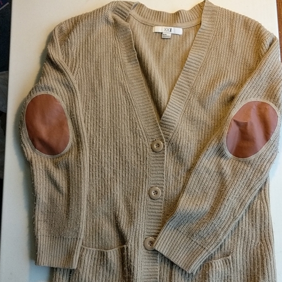 Forever 21 Knit Cardigan with elbow patches - Picture 1 of 5